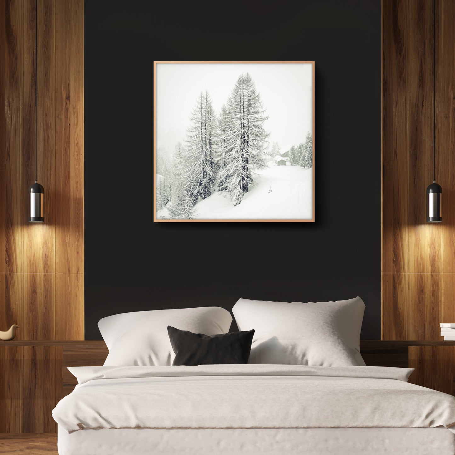 Alberi innevati sul Monte Burz