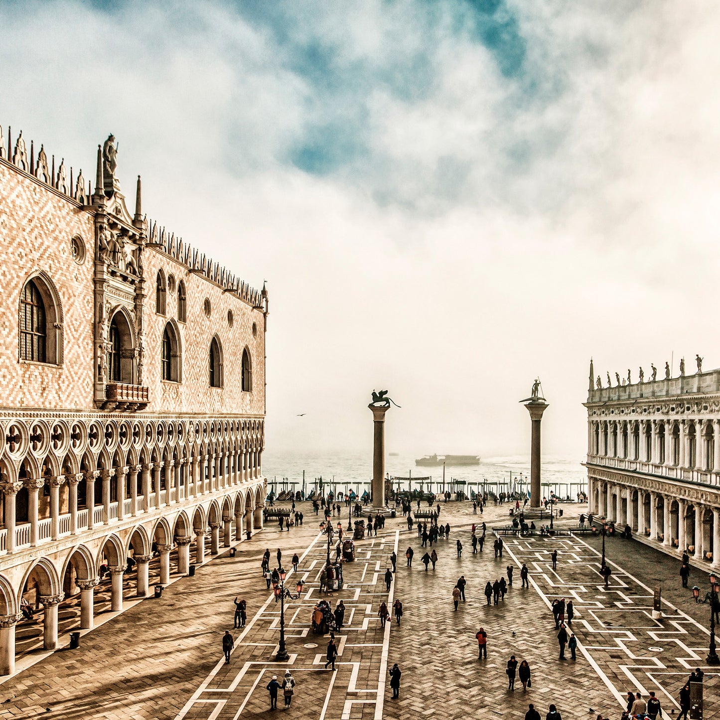Piazza San Marco, Palazzo Ducale, Piazza San Marco - Stampa Fotografica - SIMEPHOTOART