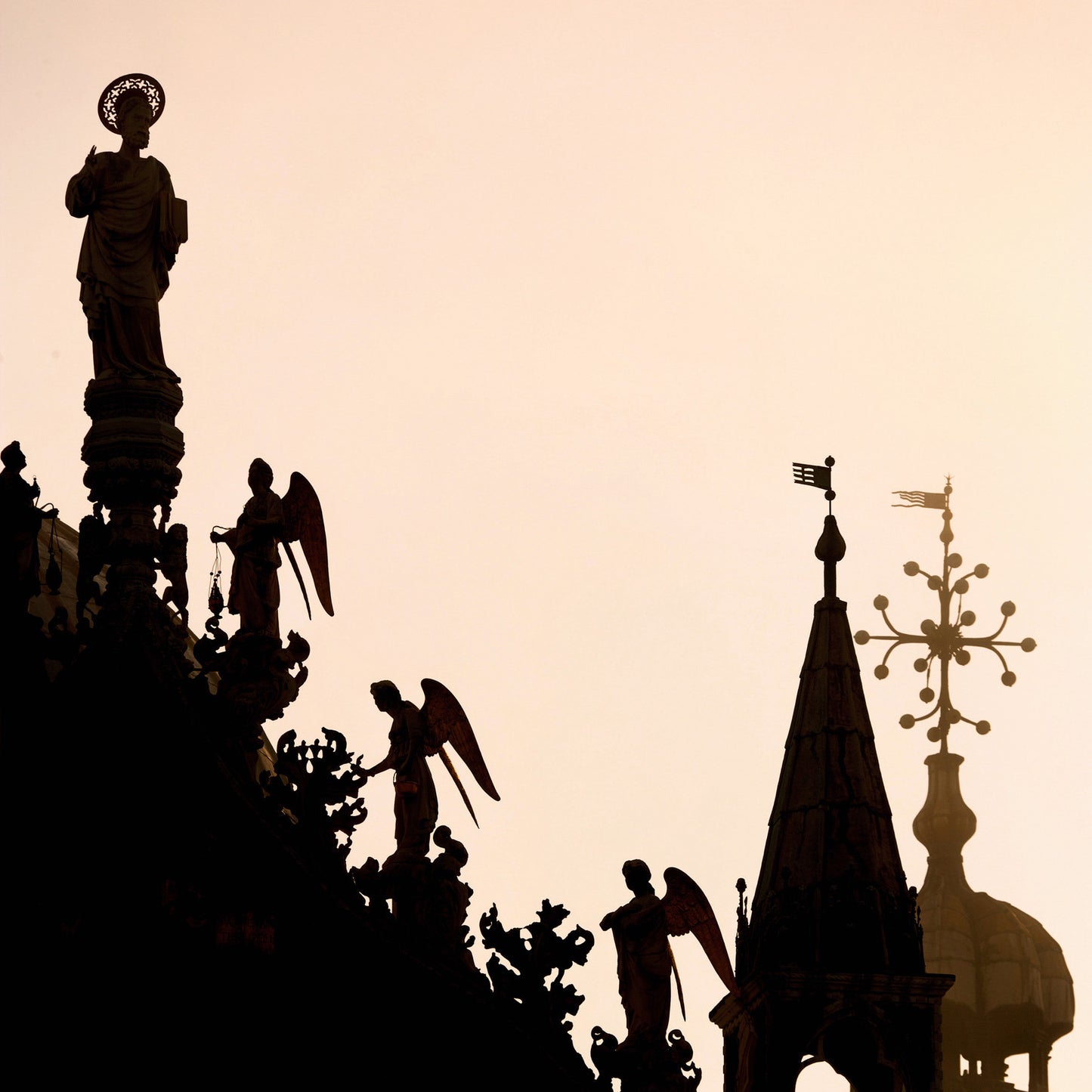 Basilica di San Marco, statue e pinnacoli - Stampa fotogrgrafica - SIMEPHOTOART