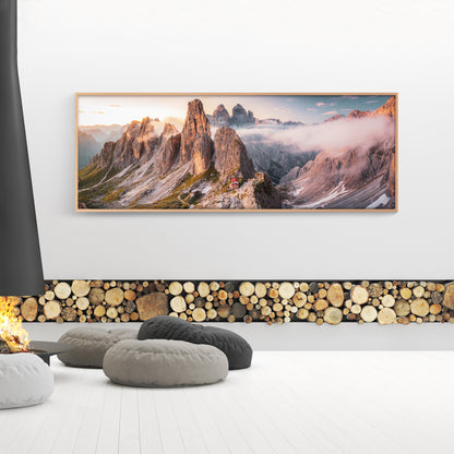 Wundt Tower and Tre Cime di Lavaredo