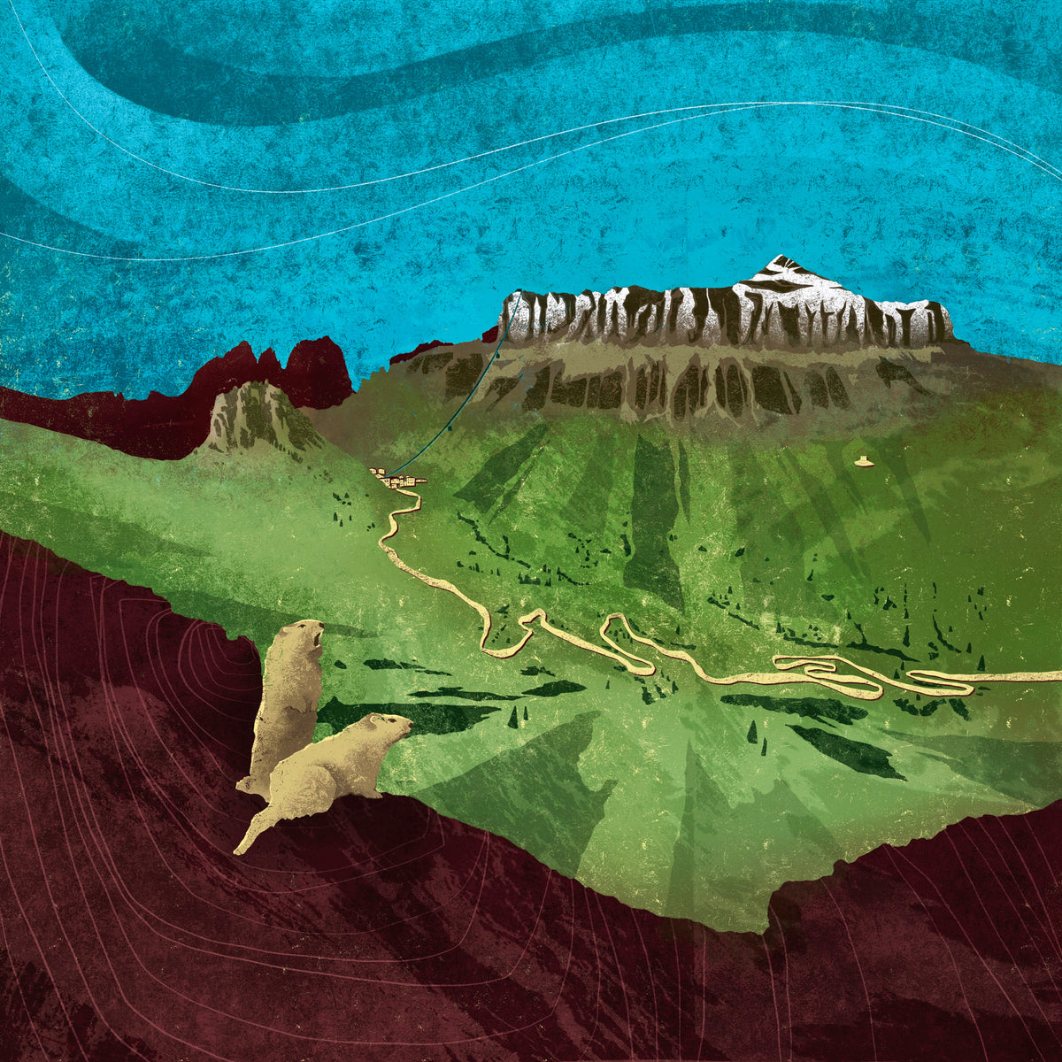 Pordoi Pass and Sella Group